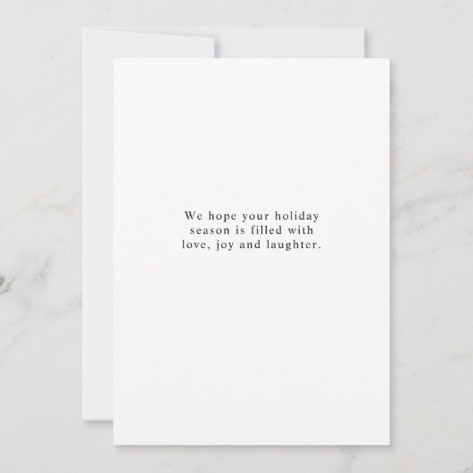 Modern Holiday Foto Card | Red Cheers Einladung (Rückseite)