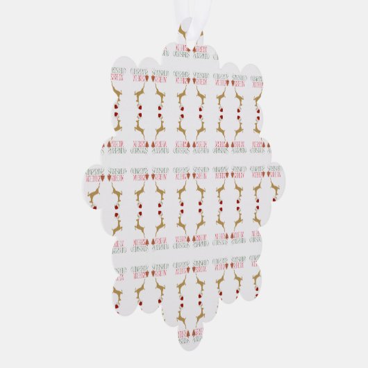 Modern Holiday Ornament Card Christmas (Rechts)