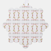 Modern Holiday Ornament Card Christmas Karte (Vorderseite)