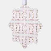 Modern Holiday Ornament Card Christmas Karte (Linke Ecke)