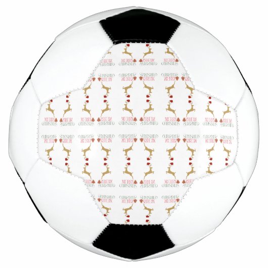 Modern Holiday Soccer Ball Christmas (Vorderseite)