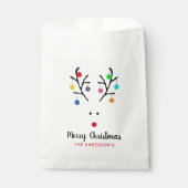 Modern Holiday Whimsical Reindeer Christmas Geschenktütchen (Vorderseite)