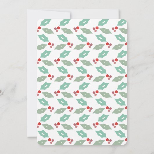 Modern Hollies Feliz Navidad Holiday (Rückseite)