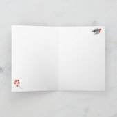 Modern Holly Berry Weihnachten Botanische Weihnach (Innenseite)