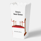 Modern Hollywood Red Tepet Sweet 16 Birthday Geschenkschachtel (Vorderseite)