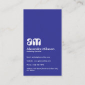 Modern Holographic Creative Branding Visitenkarte (Rückseite)