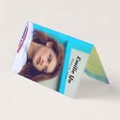 Modern Holographic Foto logo Makeup Artist Visitenkarten (Vorderseite)