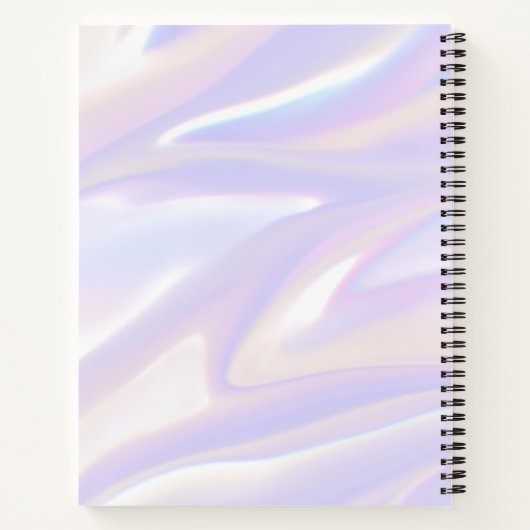 Modern Holographic Notebook Notizblock (Rückseite)