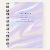 Modern Holographic Notebook Notizblock (Vorderseite)