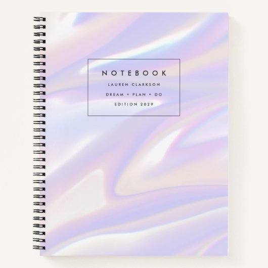 Modern Holographic Notebook Notizblock (Vorderseite)