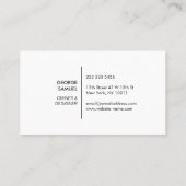 Modern Home Design Custom Abstract Logo Visitenkarte (Rückseite)