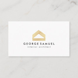 Modern Home Design Custom Abstract Logo  Visitenkarte