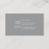 Modern Home Design Custom Abstract Logo Visitenkarte (Rückseite)