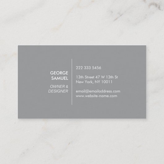 Modern Home Design Custom Abstract Logo  Visitenkarte (Rückseite)