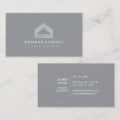 Modern Home Design Custom Abstract Logo Visitenkarte (Vorne/Hinten)