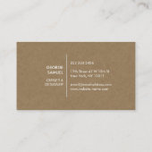 Modern Home Design Custom Abstract Logo  Visitenkarte (Rückseite)