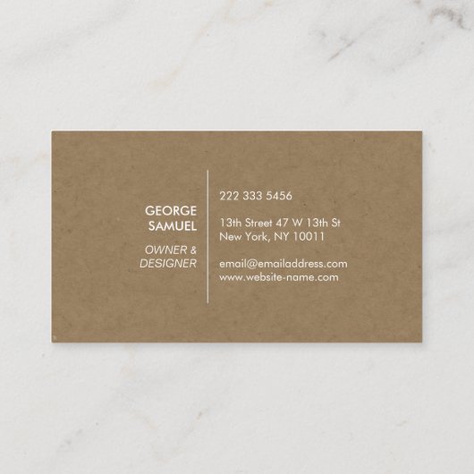 Modern Home Design Custom Abstract Logo Visitenkarte (Rückseite)