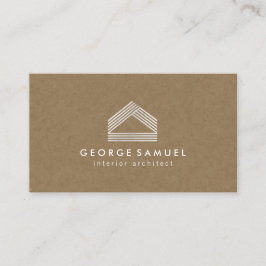 Modern Home Design Custom Abstract Logo  Visitenkarte