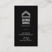 Modern Home Design Custom Abstract Logo Visitenkarte (Rückseite)
