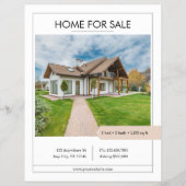Modern Home for Sale Two-Sided Real Estate Flyer (Vorne)