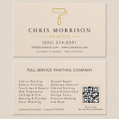 Modern Home House Painter Contractor QR Code Visitenkarte