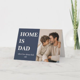 Modern Home ist Dad-Fotokarte - Vatertag Karte