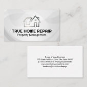 Modern Home Logo | Property Repair Visitenkarte (Vorne/Hinten)