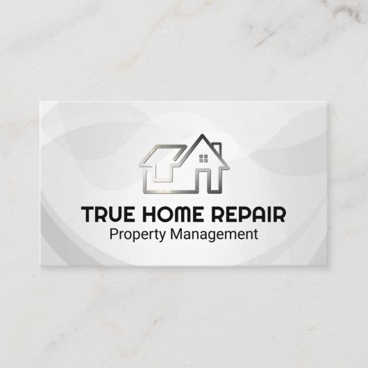 Modern Home Logo | Property Repair Visitenkarte (Vorderseite)