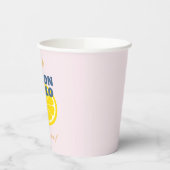 Modern Homemade Limoncello Lemon Liquor Papier Bec Pappbecher (Links)