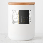 Modern Homemade Mango Jam Label Lebensmitteletikett (Vorderseite)