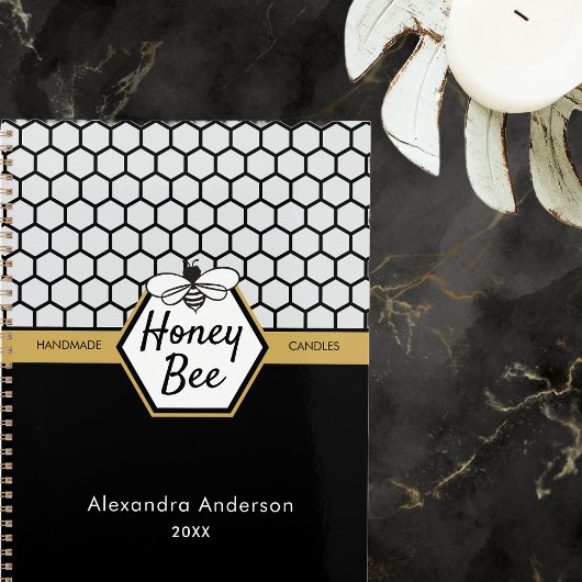 Modern Honey Bee Apiary Honeycomb Black Yellow Planer