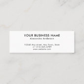 Modern Honey Bee Candle Honeycomb Mini Visitenkarte (Rückseite)