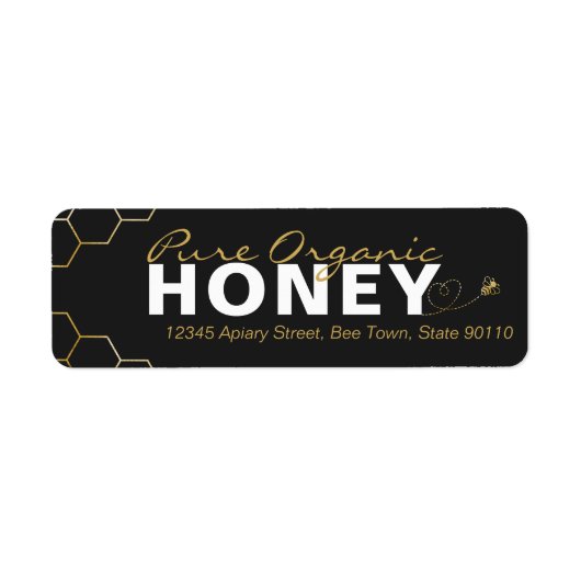 Modern Honey Bees Gold Honeycomb Black (Vorne)