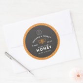 Modern Honeycomb Theme Round Jar Sticker Labels (Umschlag)