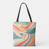 Modern Hot Look at Snow Mountain Paradise Fun Tasche (Rückseite)