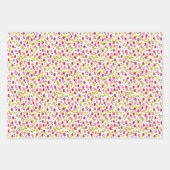 Modern Hot Pink Black Lime Green Weihnachtsfeierta Geschenkpapier Set (Vorderseite 2)