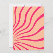 Modern Hot Pink Fett Typografy Engagement Party Einladung (Rückseite)