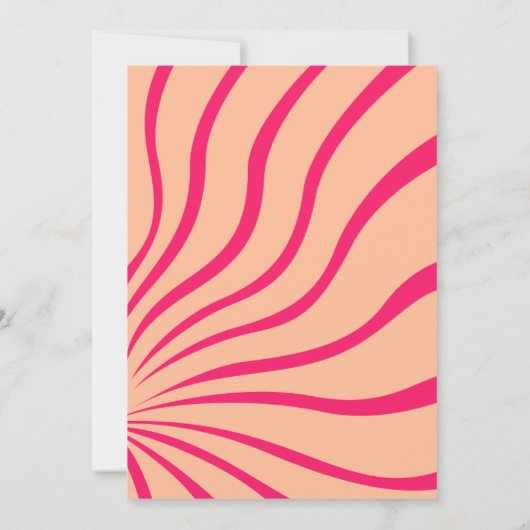 Modern Hot Pink Fett Typografy Engagement Party Einladung (Rückseite)