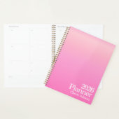 Modern Hot Pink Ombre Planner Planer (Anzeige)