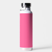 Modern Hot Pink Personalisiert Name Monogram Einfa Trinkflasche (Rechts)