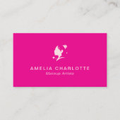 Modern Hot Pink Professional Makeup Artists Terminkarte (Vorderseite)