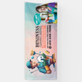 Modern House Cleaning Maid Service Housekeeping Banner (Vertikal)