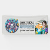 Modern House Cleaning Maid Service Housekeeping Banner (Horizontal)