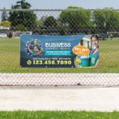 Modern House Cleaning Maid Service Housekeeping Banner (Insitu)