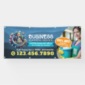 Modern House Cleaning Maid Service Housekeeping Banner (Horizontal)