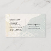 Modern House Cleaning Maid Service Housekeeping Bu Visitenkarte (Rückseite)