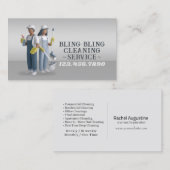 Modern House Cleaning Maid Service Housekeeping Bu Visitenkarte (Vorne/Hinten)