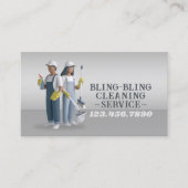 Modern House Cleaning Maid Service Housekeeping Bu Visitenkarte (Vorderseite)