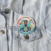 Modern House Cleaning Maid Service Housekeeping Button (Beispiel)