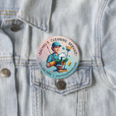 Modern House Cleaning Maid Service Housekeeping Button (Beispiel)